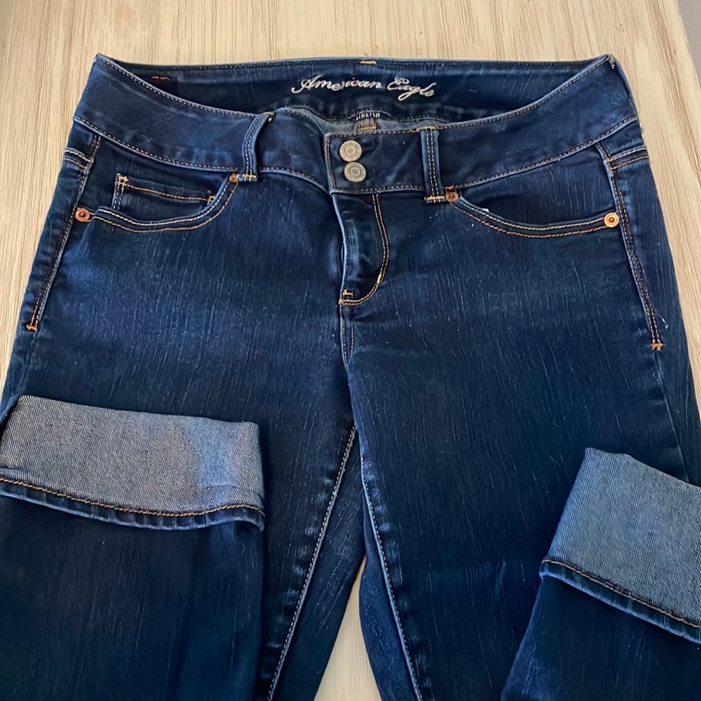 American Eagle Capri Jeans Artist Stretch Size 10